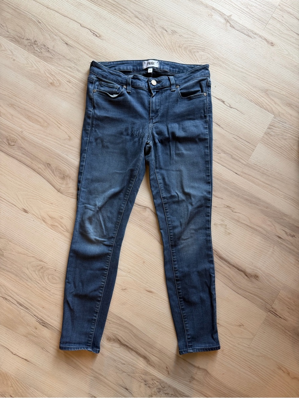 PAIGE Women's Dark Wash Blue Skinny Jeans -0154